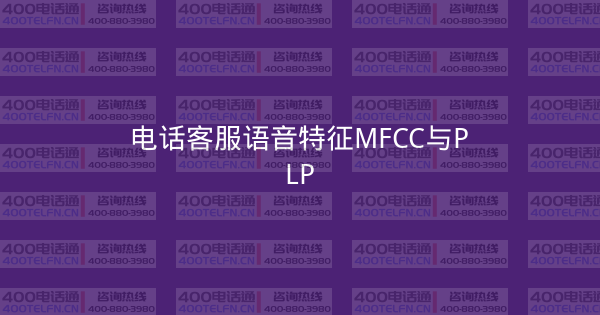 电话客服语音特征MFCC与PLP-400电话选购平台